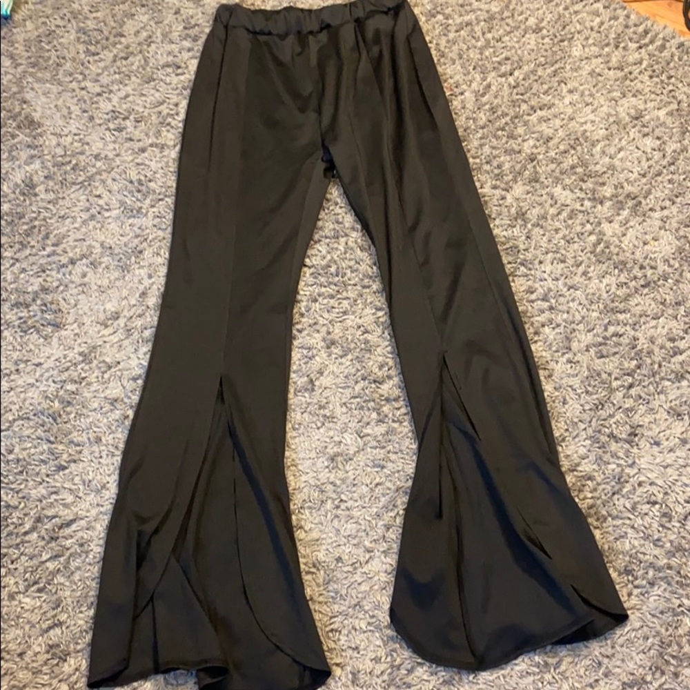 Flare split hem high waste SHEIN pants